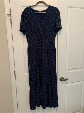 Amazon | Dresses | Amazon Womens Maxi Dress Navy Blue Floral | Poshmark